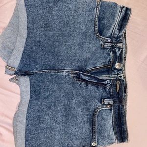 Denim shorts